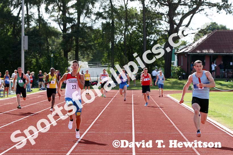 Mens 4 x 100 metres relay, North of England Division 2E, Morpeth.